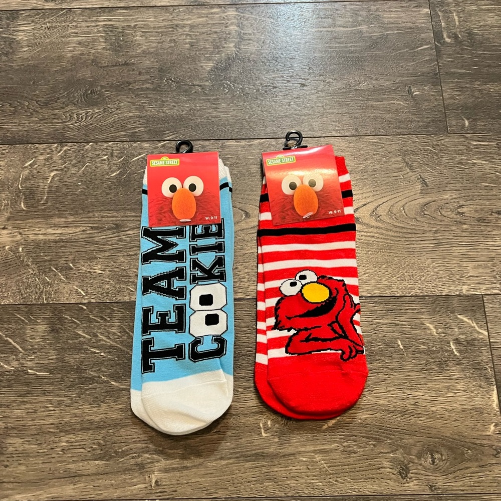 Sesame‎ Street Ankle High Socks NWT